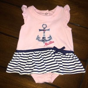 Nautical Sailor Baby Girl Outfit